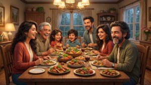 Family Dinner Chaos