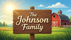 Family Farm Sign