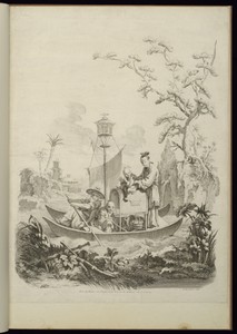 Family in a Boat with Two Hulls