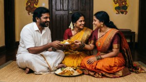 Family Onam Feast