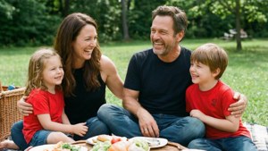 Family Picnic Laughter