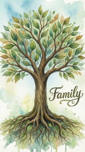 Family Tree Watercolor