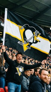 Fan Flag in Crowd