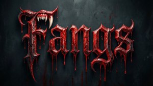 Fangs Typography Gothic