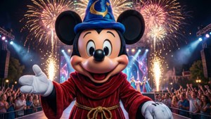 Fantasmic Mickey Fireworks