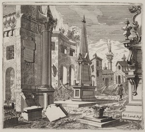 Fantastic Townscape with Ruins