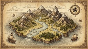 Fantasy Doodle Map