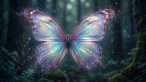 Fantasy Glowing Butterfly