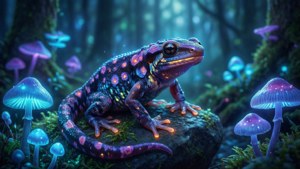 Fantasy Glowing Newt