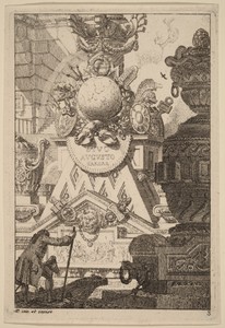 Fantasy of an Antique Trophy to Augustus