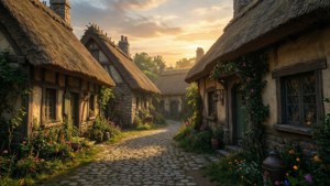 Fantasy Village Sunset