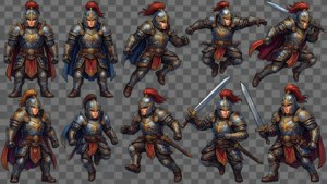 Fantasy Warrior Sprite Sheet