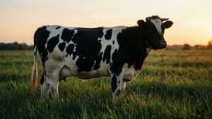 Farm Sunset Cow Print