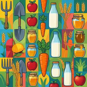 Farm Tools Pattern