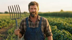 Farmer with Suspenders