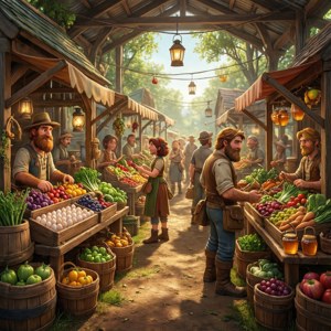 Farmers Market Bustle