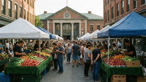 Farmers Market Bustle