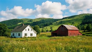Farmhouse in Meadow