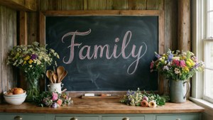 Farmhouse Kitchen Chalkboard