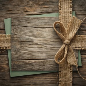 Farmhouse Wood & Burlap