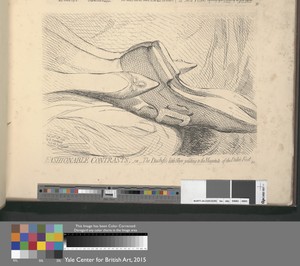 Fashionable Contrasts - or The Duchess's little shoe yielding to the Magnitude of the Duke's Foot