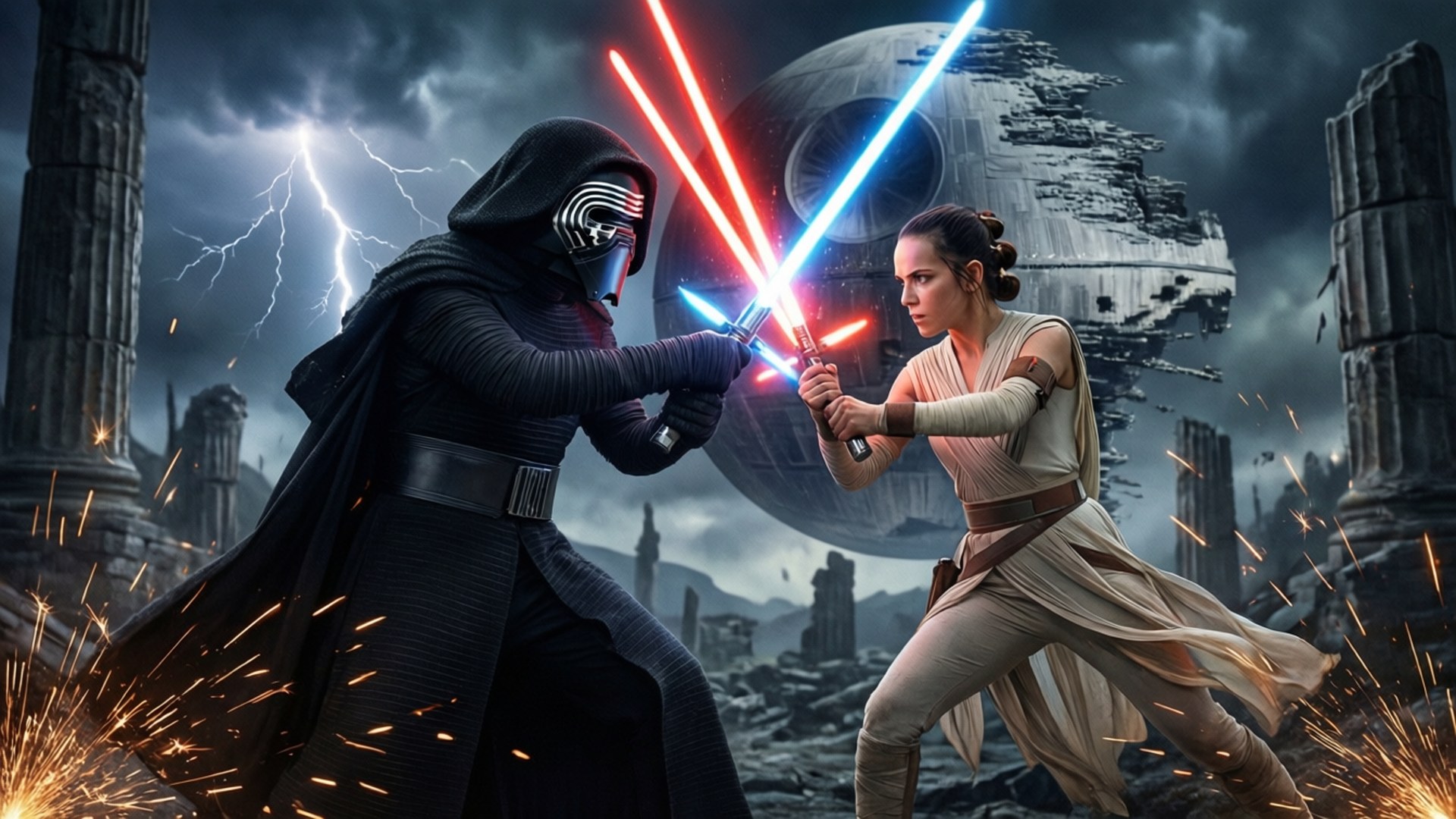 Fateful Duel by Wallpapers.art Studio