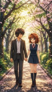 Father and Daughter Walk