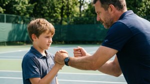 Father Teaching Son