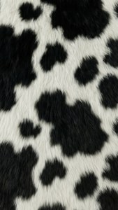 Faux Fur Cow Print