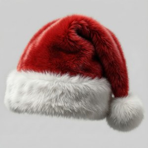 Faux Fur Santa Hat