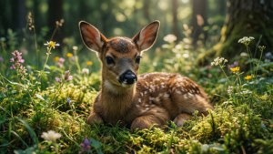 Fawn in Moss