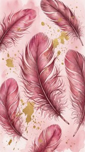 Feather Splatter Art