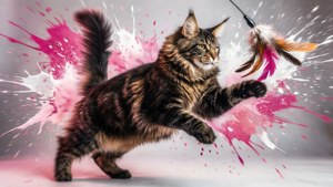 Feather Toy Leap