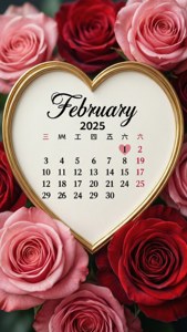 February 2025 Heart Calendar