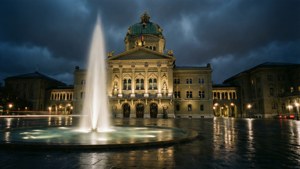 Federal Palace at Night