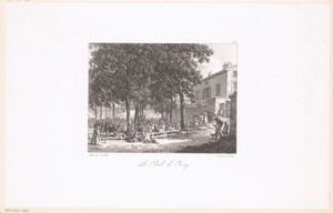 Feest in de buitenlucht bij het kasteel van Issy
