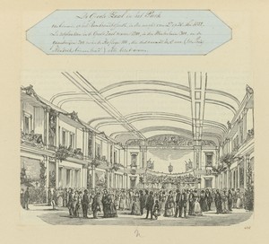 Feest ter onthulling van het standbeeld van Rembrandt Harmensz. van Rijn op het Rembrandtplein te Amsterdam op 27 mei 1852