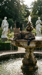 Felix by the Fountain