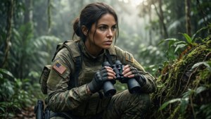 Female General in Jungle