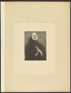 [Female Model as Nun with Eyes Uplifted and Hands Folded in Prayer]