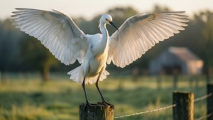 Fence Post Egret