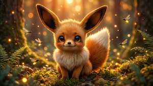Fennekin in Magical Forest