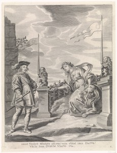 Ferdinand ontvangt van de stedenmaagd van Gent de sleutels van de stad