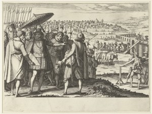 Ferdinando I de' Medici laat het aquaduct bij Pisa repareren