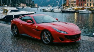Ferrari Portofino at Marina