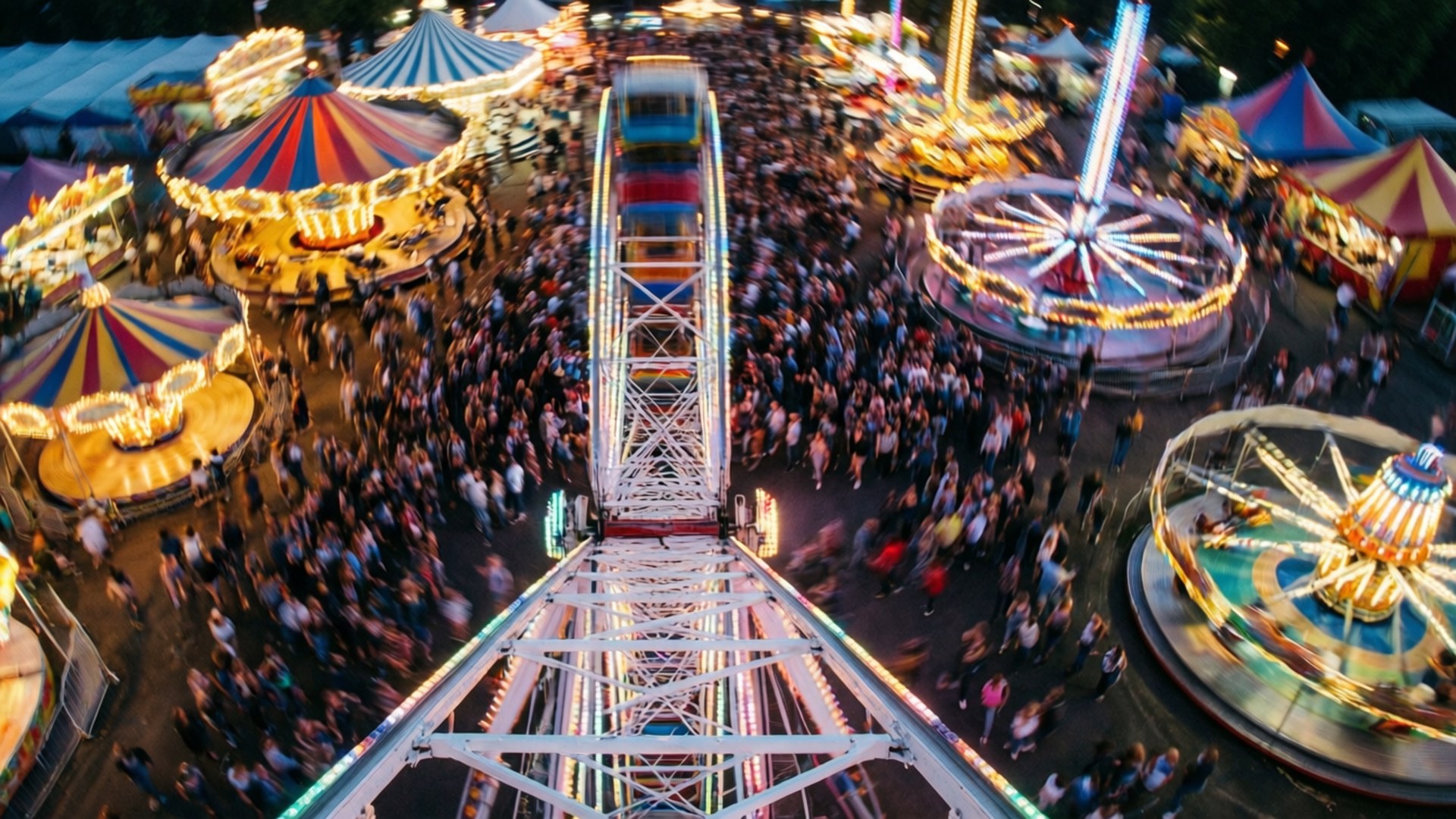 Ferris Wheel View by Wallpapers.art Studio