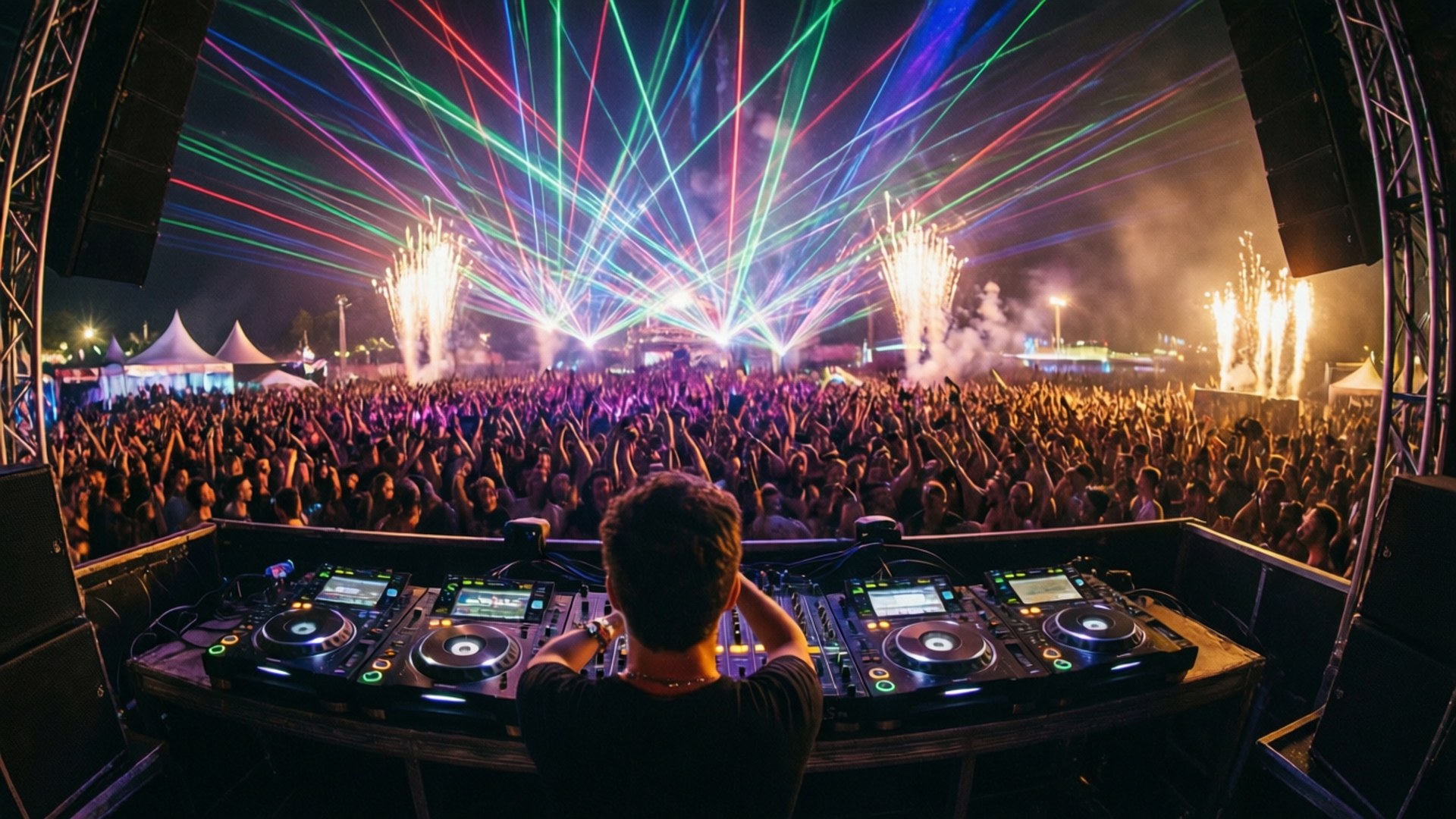 Festival DJ Booth by Wallpapers.art Studio