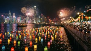 Festival Lights Over Bay