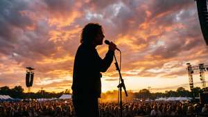 Festival Sunset Silhouette