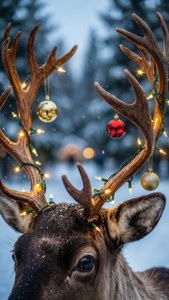Festive Antler Decorations